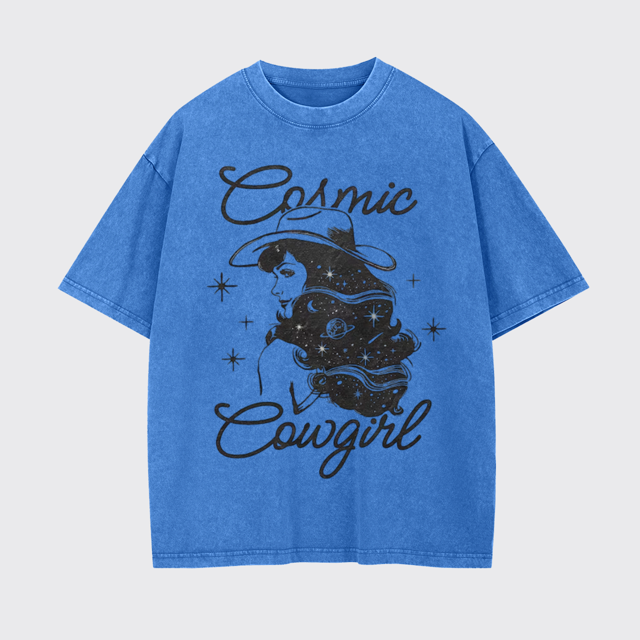 Vintage Cosmic Cowgirl Western Garment-dye Tees