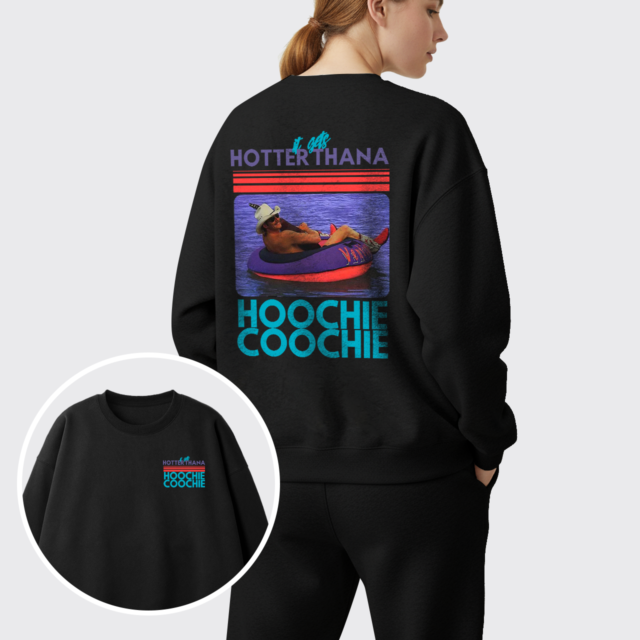 90s Country Music Fleece Sweatshirt Set
