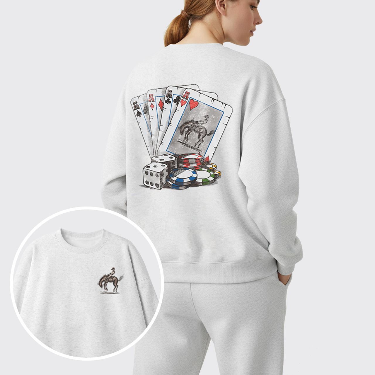 Cowboybay Knight On Horseback Fleece Sweatshirt Set