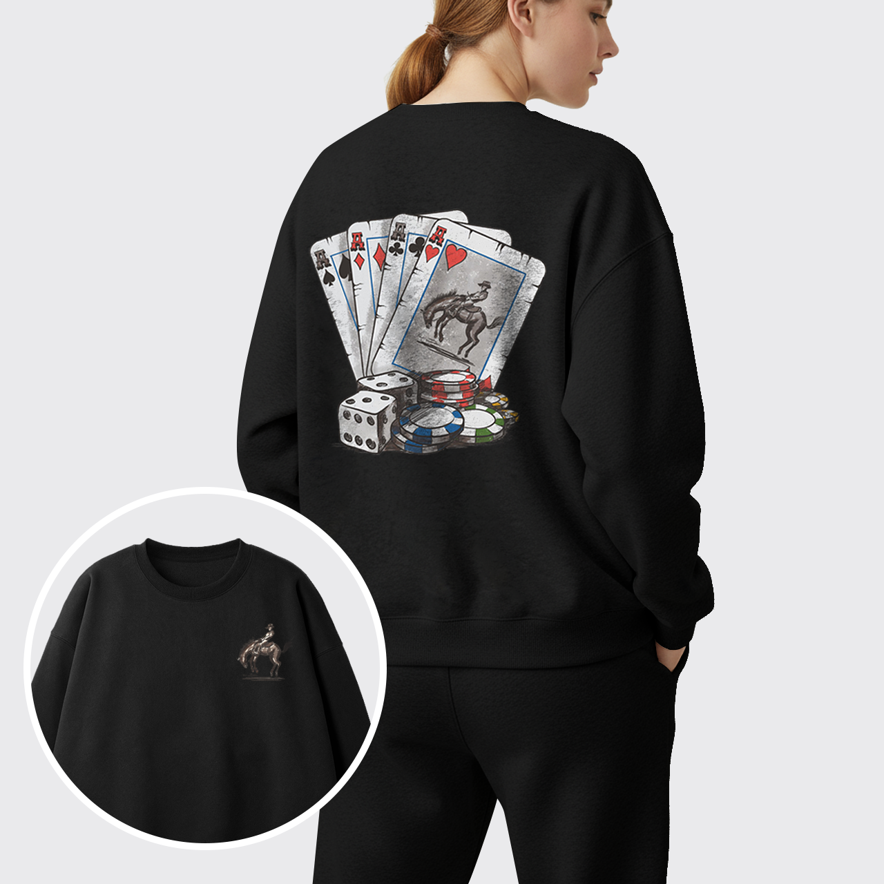 Cowboybay Knight On Horseback Fleece Sweatshirt