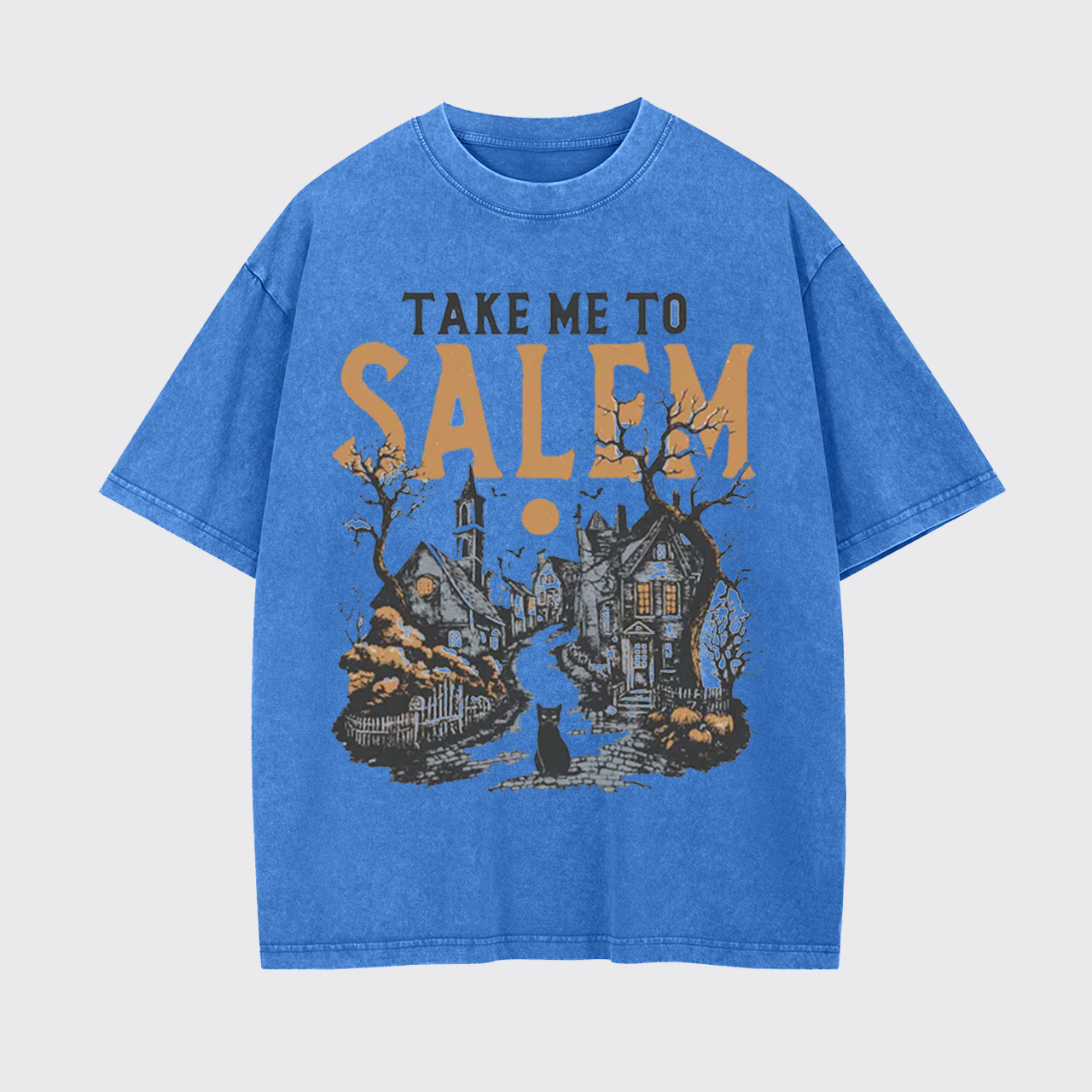 Take Me To Salem Halloween Garment-dye Tees