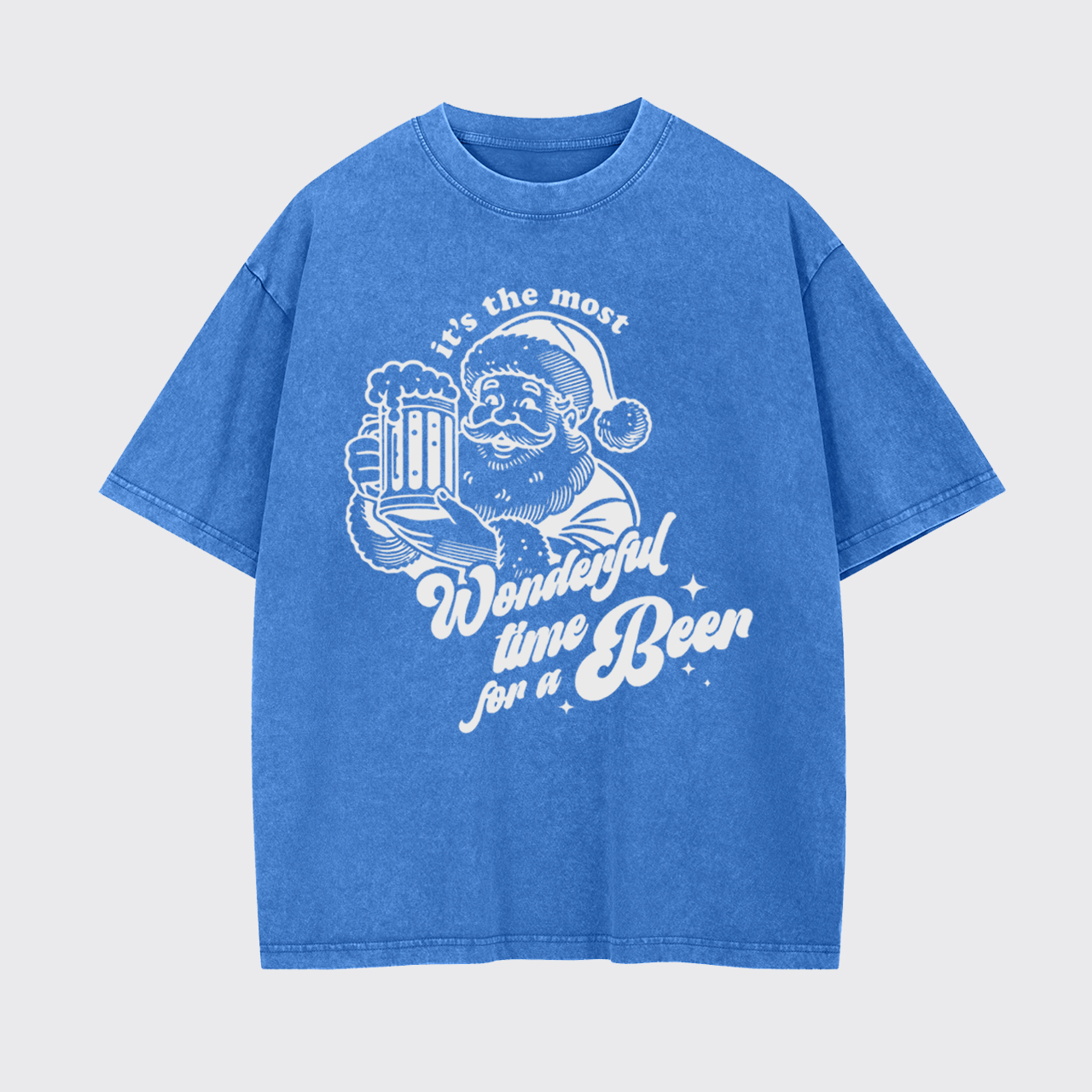 Retro Santa Claus Garment-dye Tees