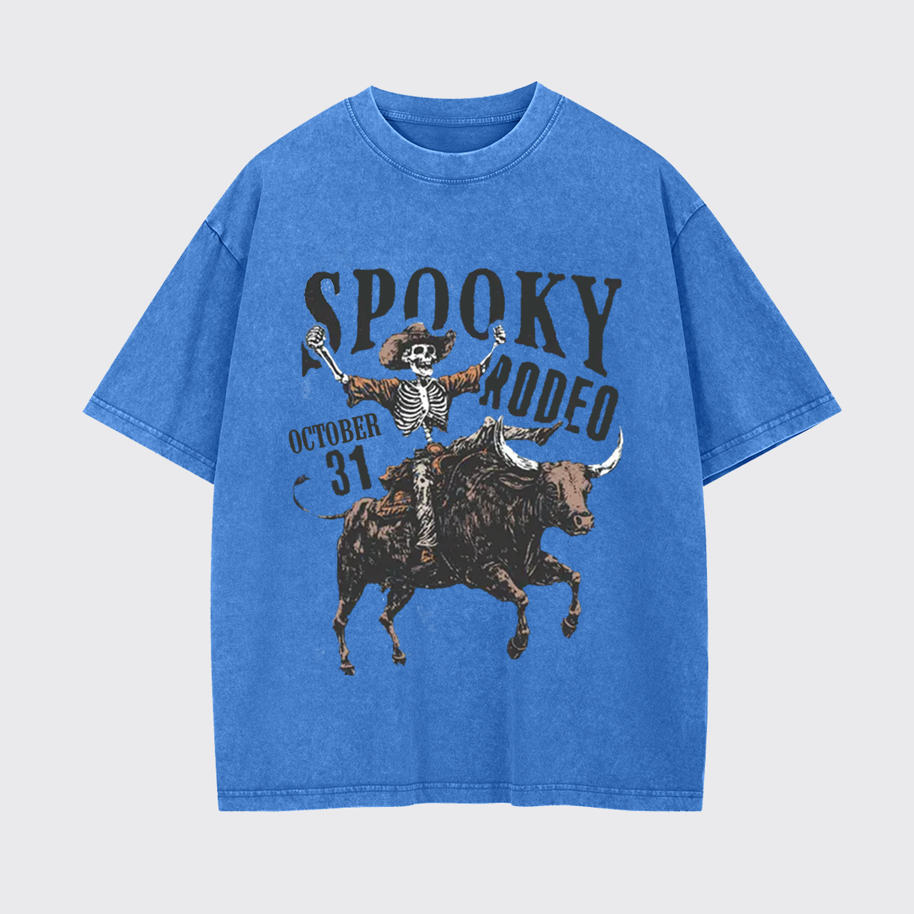 Retro Halloween Spooky Rodeo Garment-dye Tees