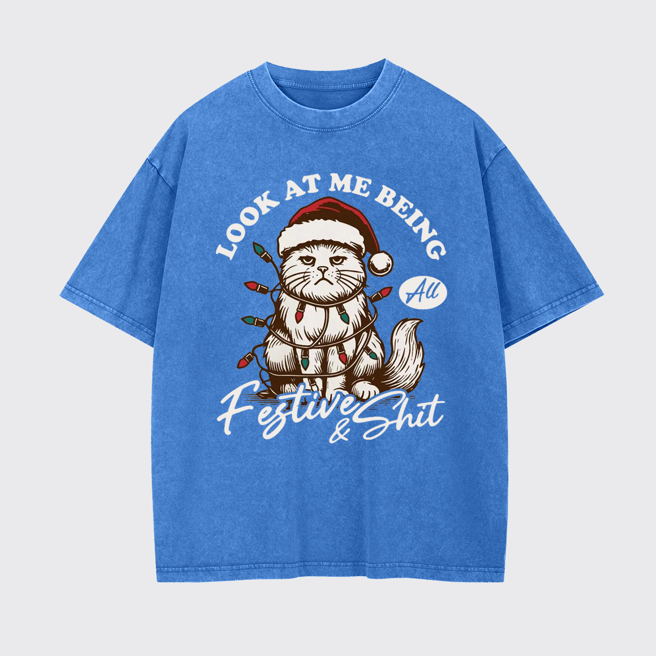 Grumpy Cat Christmas Garment-dye Tees