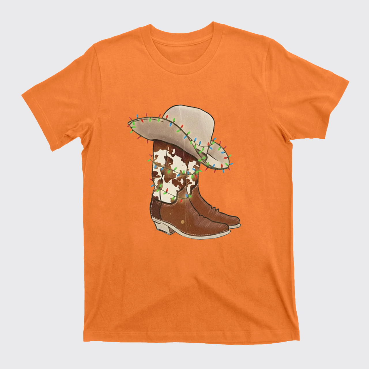 Christmas Cowgirl Boots T-Shirts