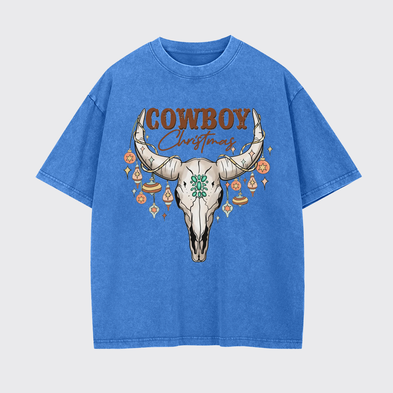 Cowboy Christmas Garment-dye Tees