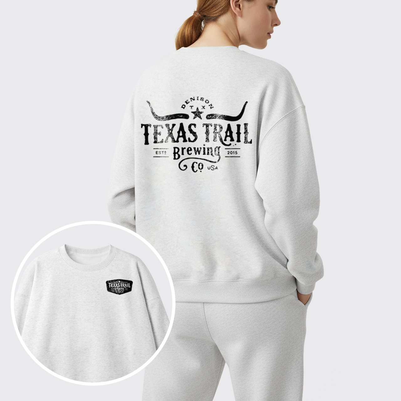 Fleece Texas Trail Brewing Sweatshirt Set