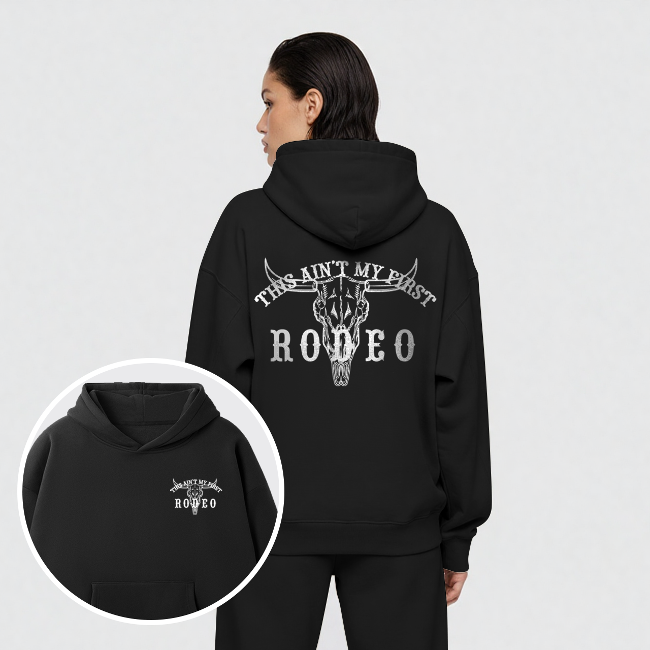 Fleece This Ain't My First Rodeo Hoodie Set