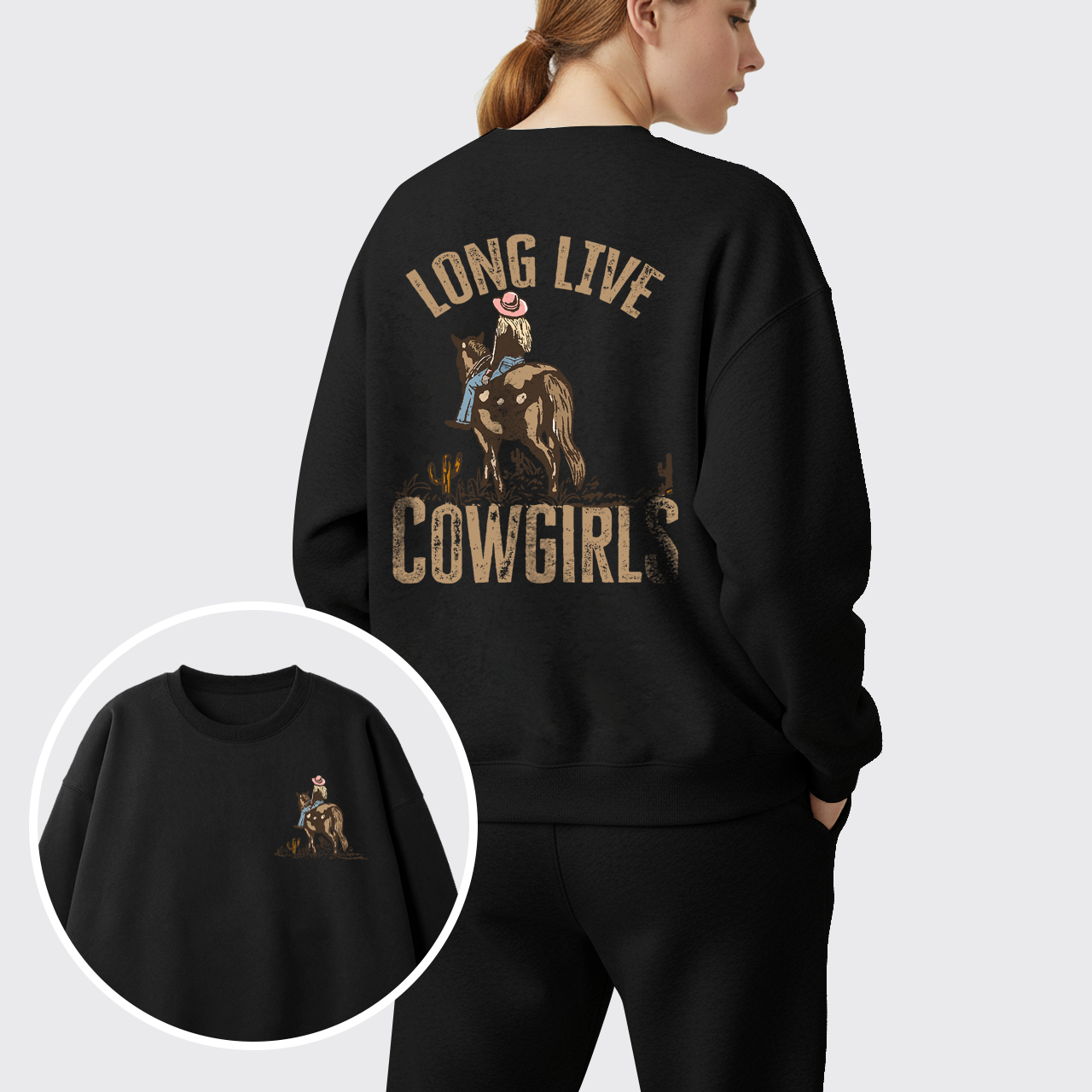 Fleece Long Live Cowgirls Sweatshirt