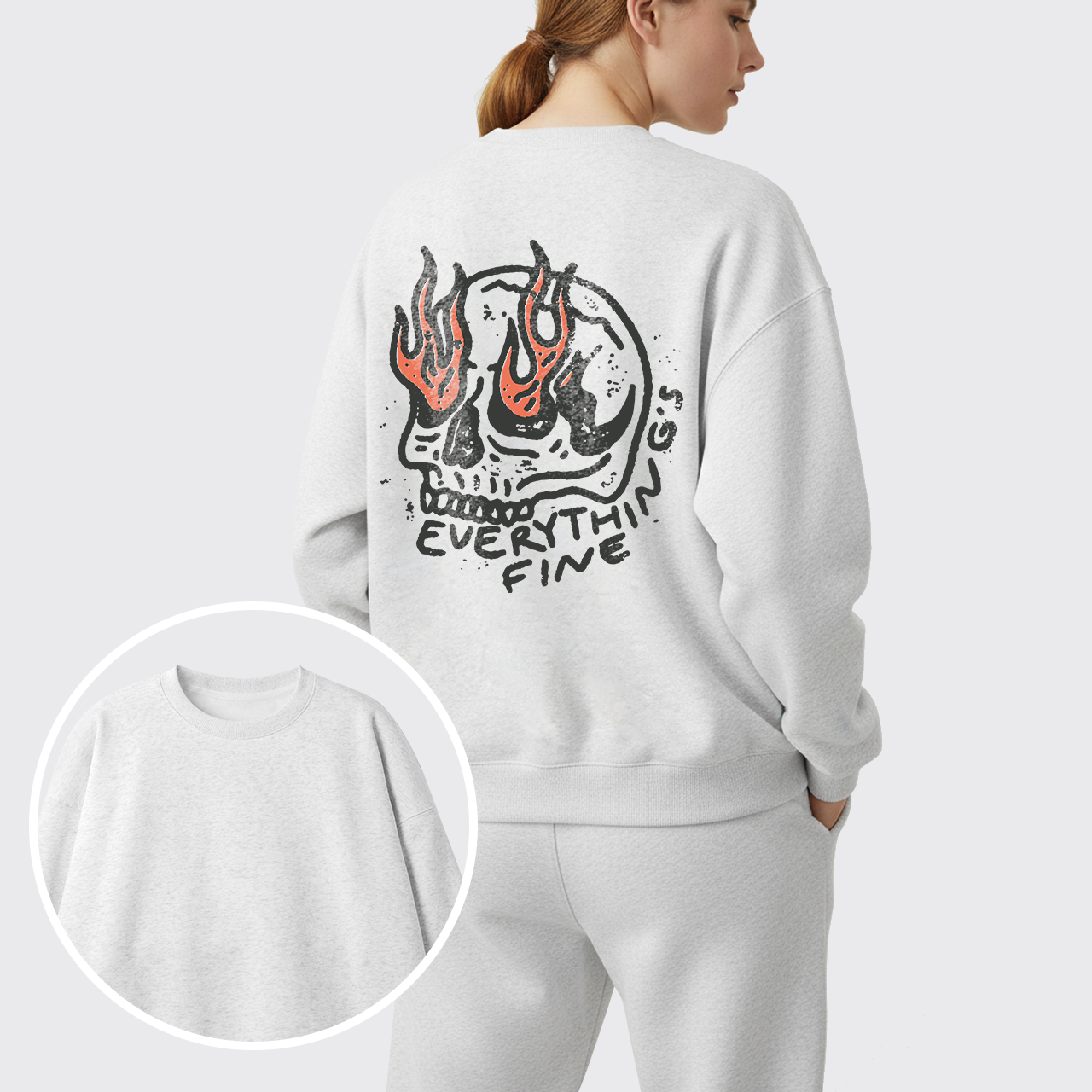 Fleece Everything's Fine Sweatshirt