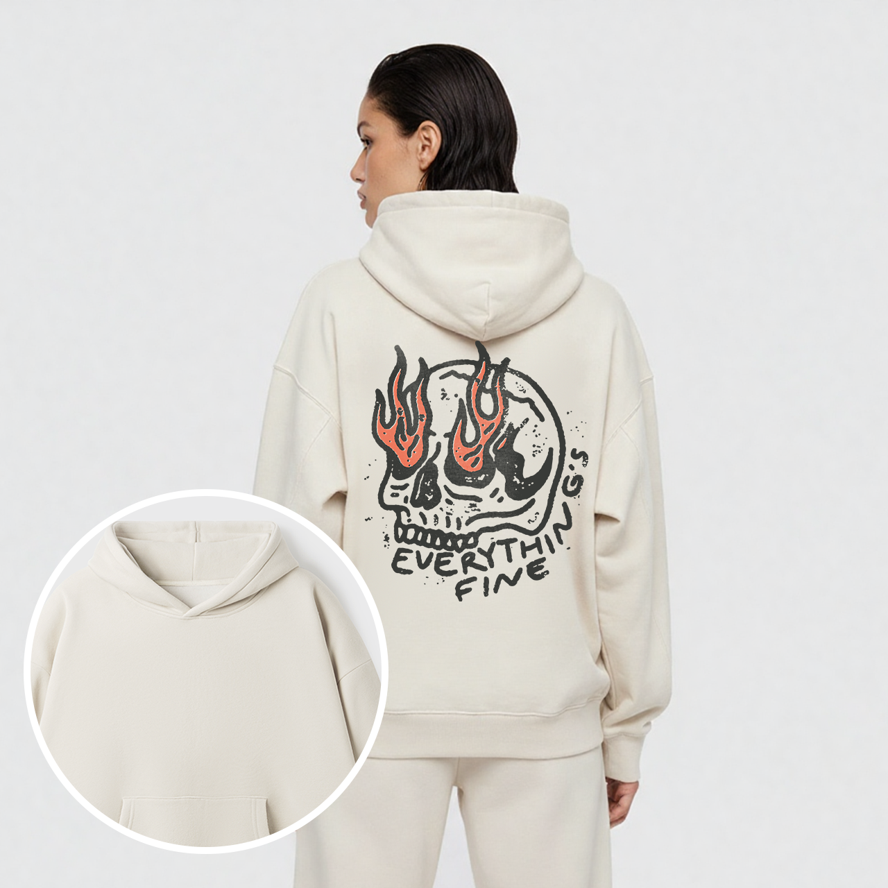 Fleece Everything's Fine Hoodie Set