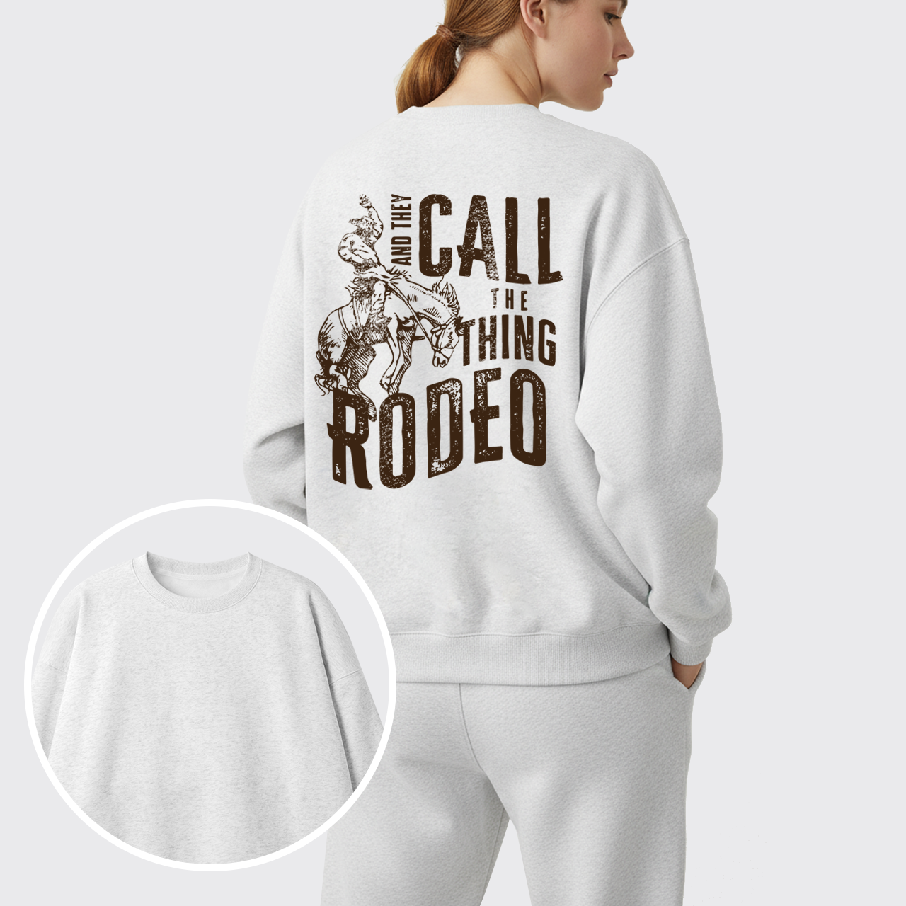 Fleece And They Call The Thing Rodeo Sweatshirt