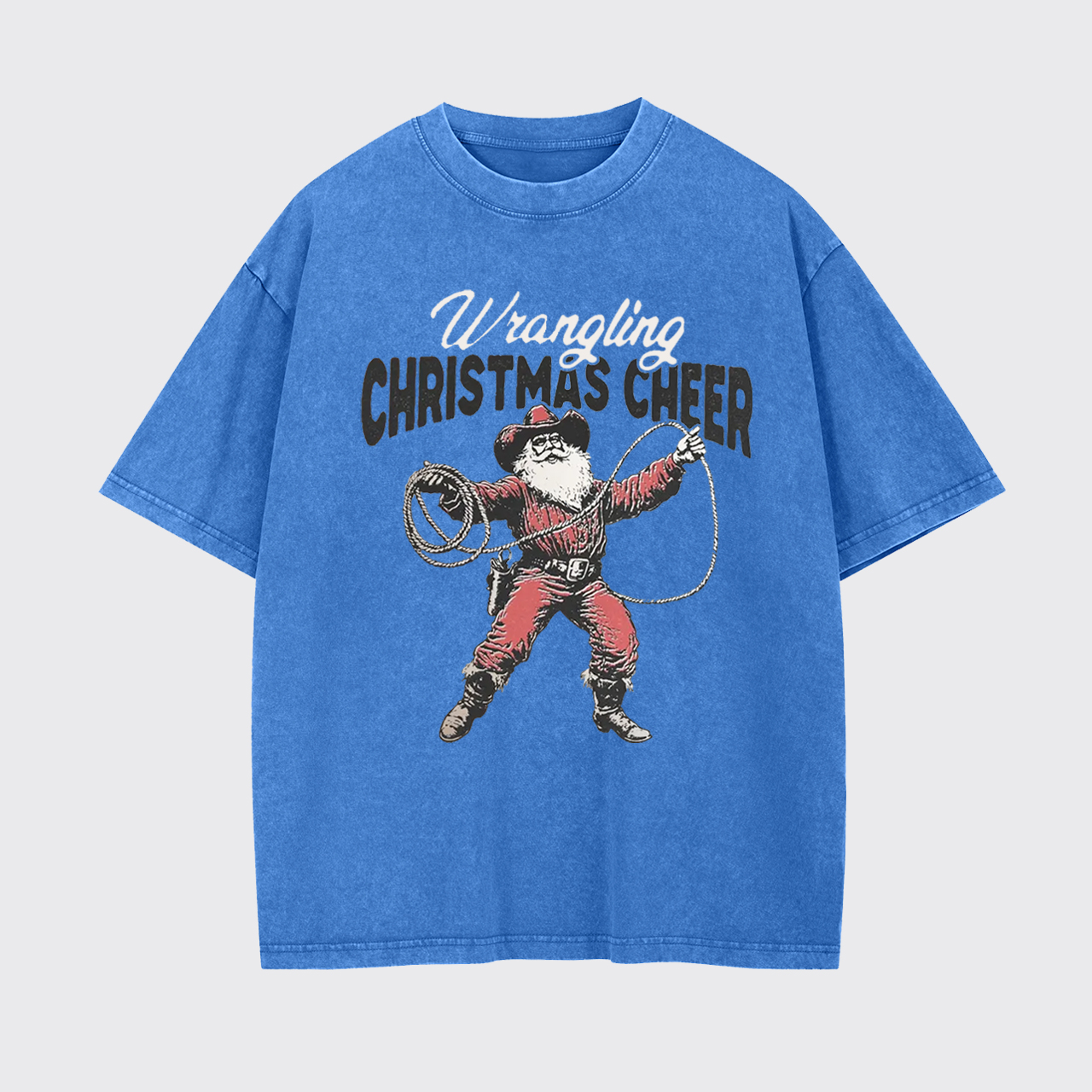 Wrangling Christmas Cheer Garment-dye Tees