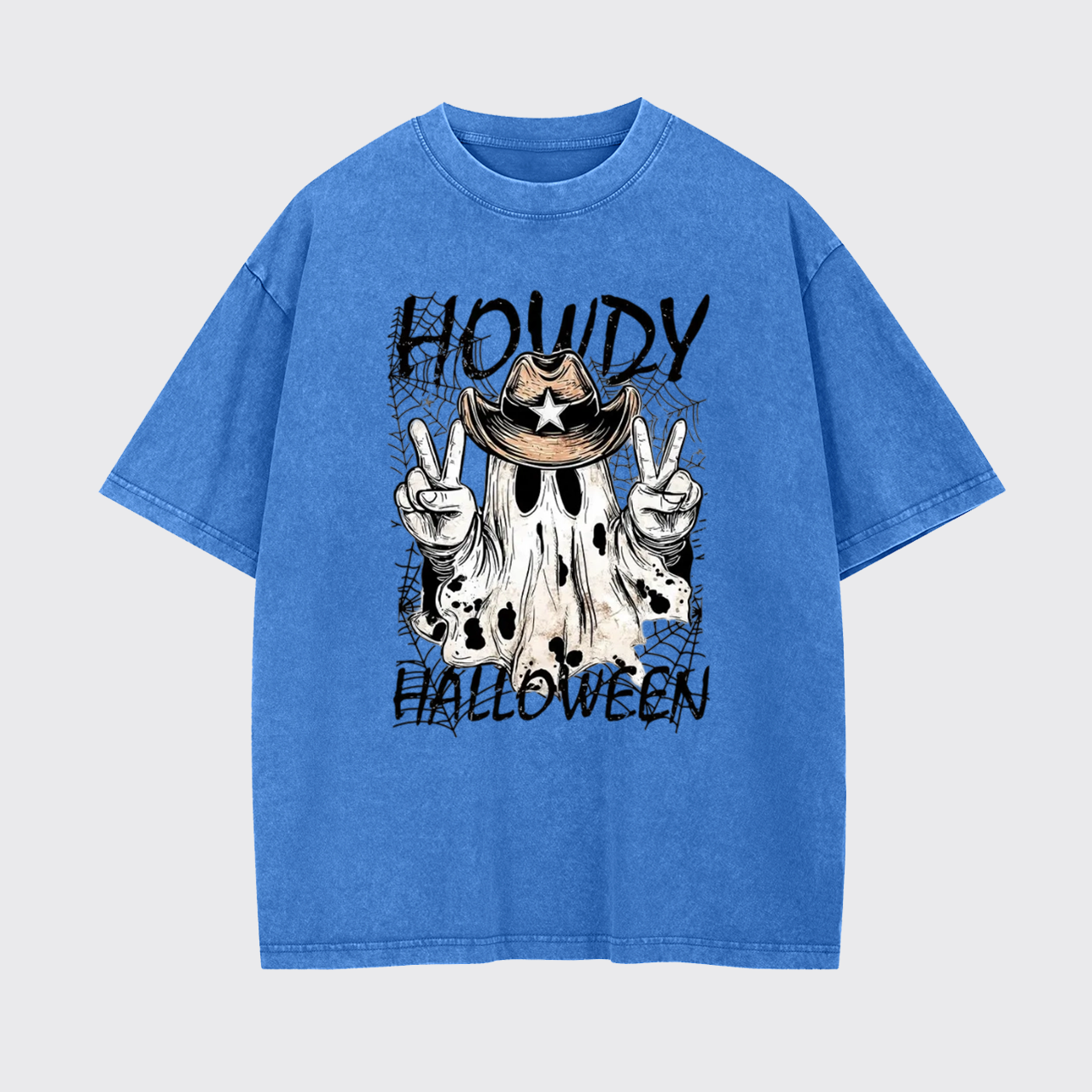 Howdy Halloween Spooky Cowboy Garment-dye Tees