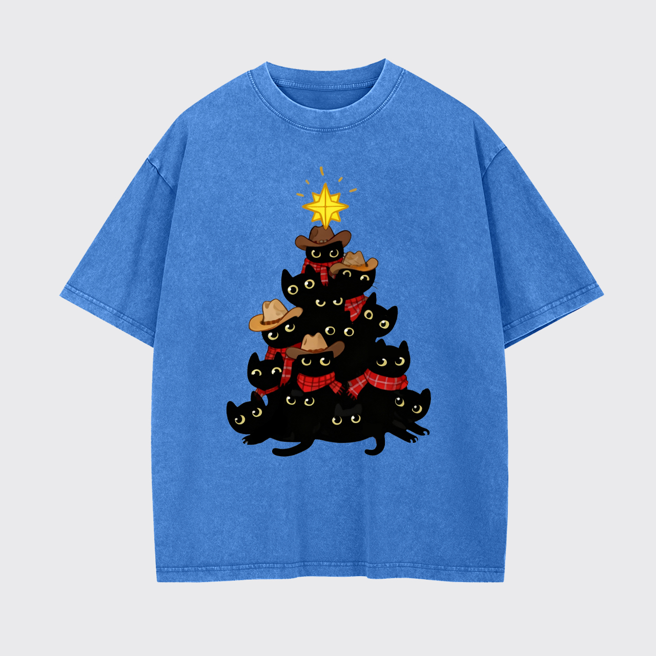 Meowy Christmas Garment-dye Tees