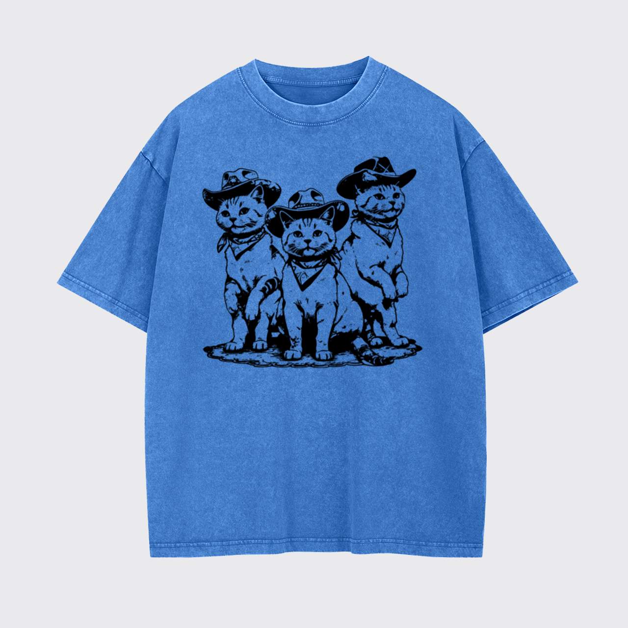 Funny Cowboy Cats Garment-dye Tees