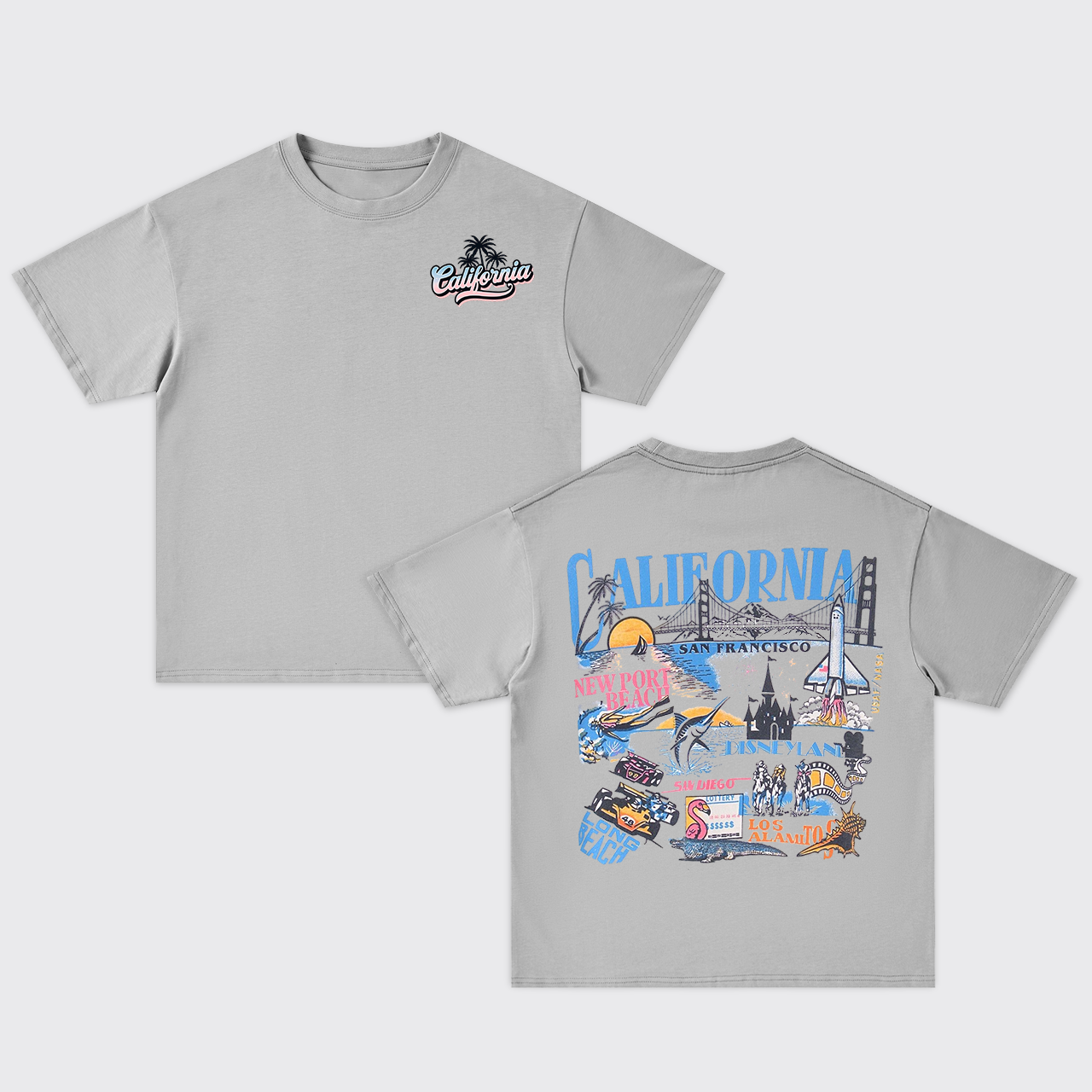 California 1990s Oversize T-Shirts