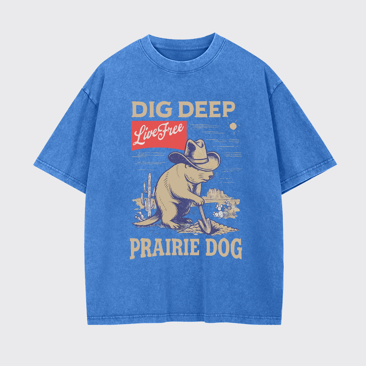 Dig Deep Live Free Garment-dye Tees