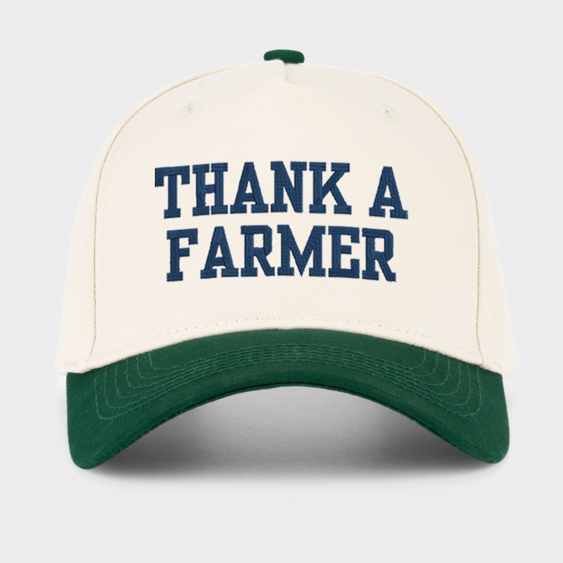 Embroidered Thank A Farmer Baseball Cap