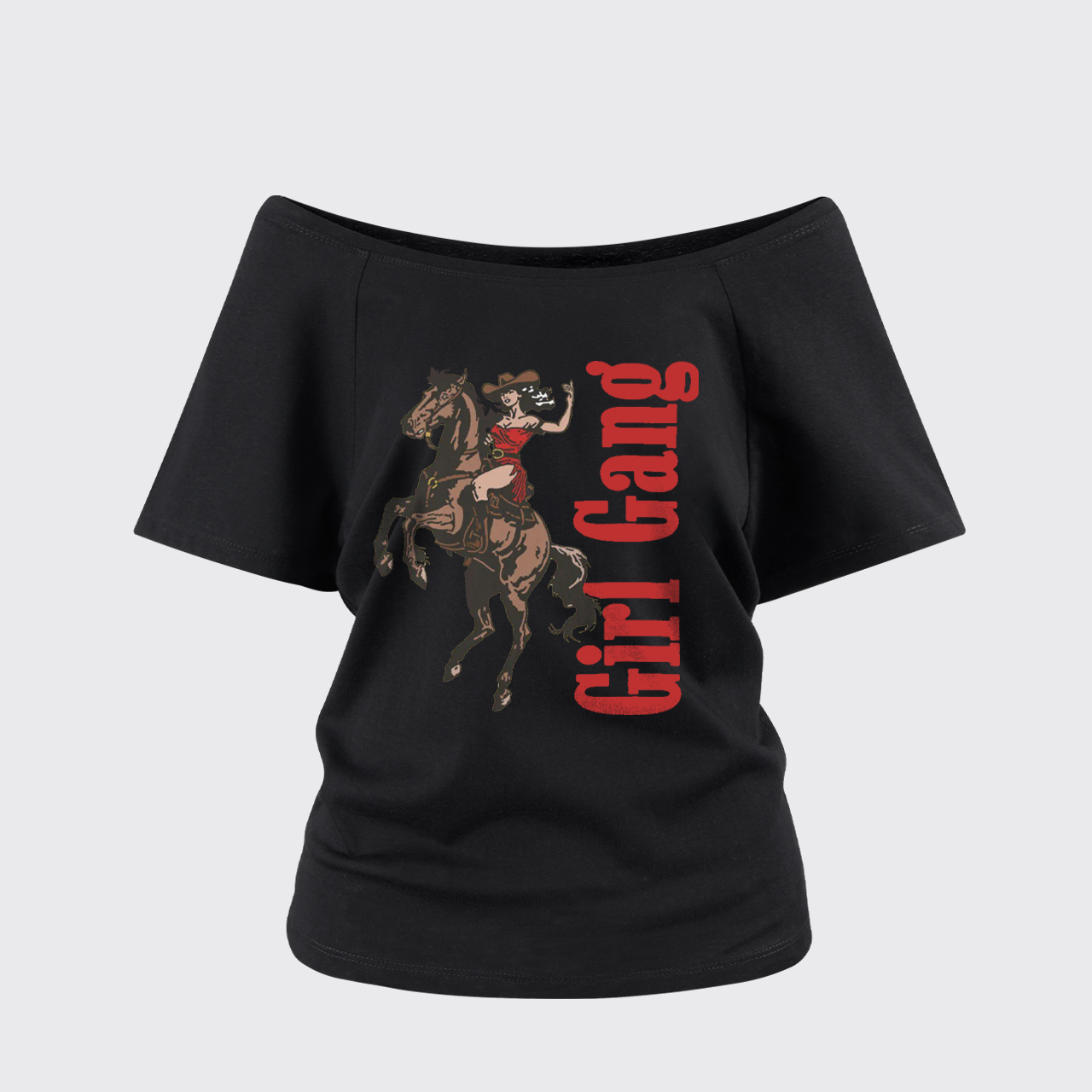 Cowgirl Gang Off Shoulder Top