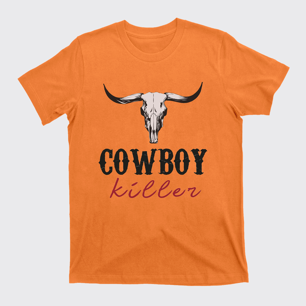 Boho Bull Skull Cowboy Killer T-Shirts