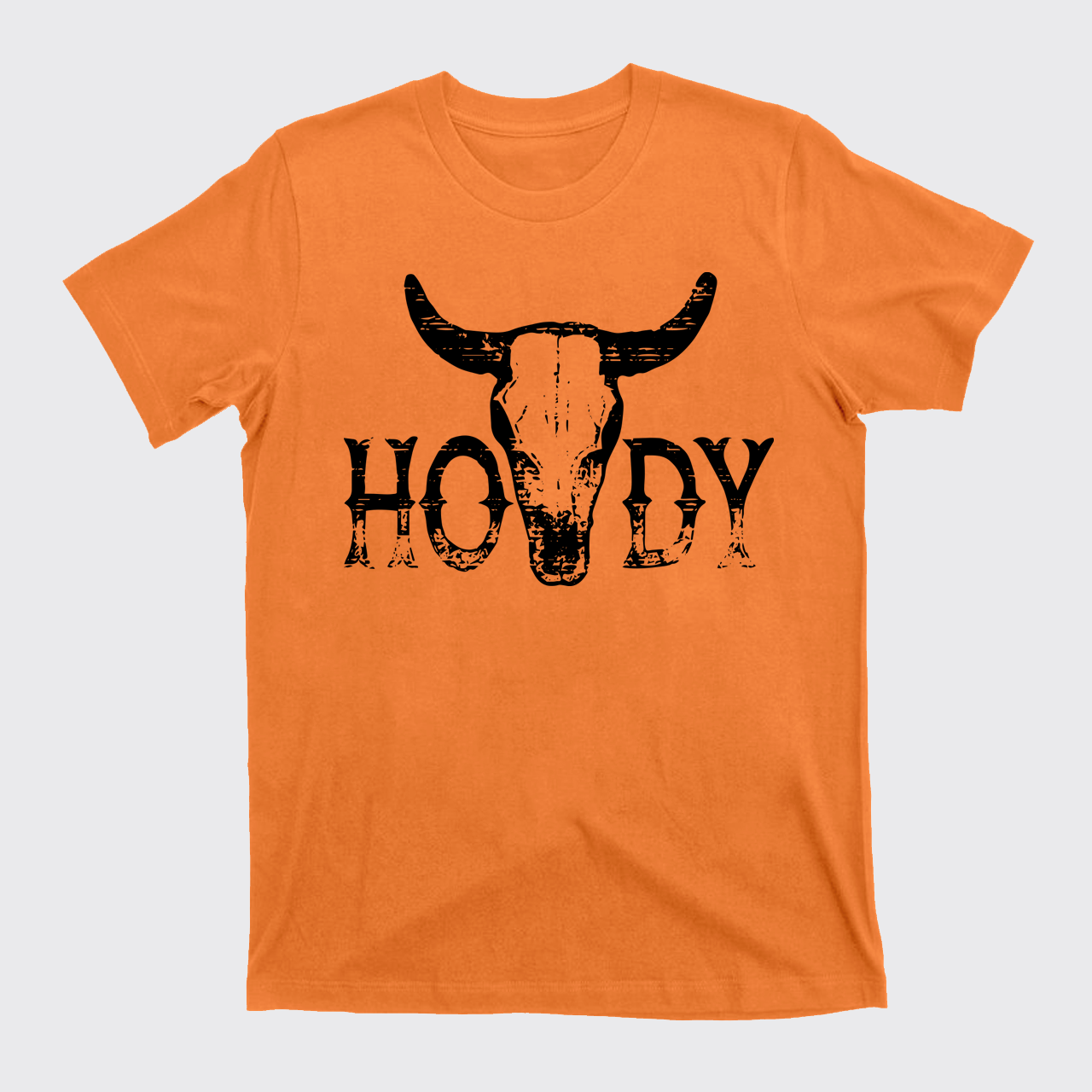 Howdy Western Bull Skull T-Shirts