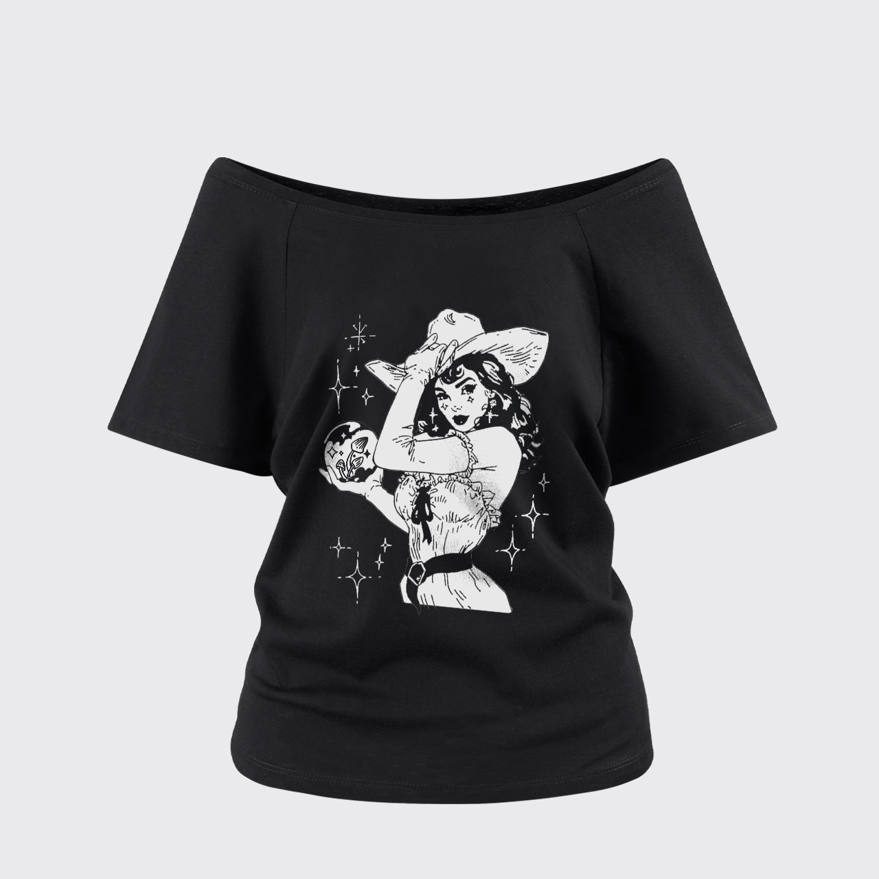 Starlit Cowgirl Off Shoulder Top