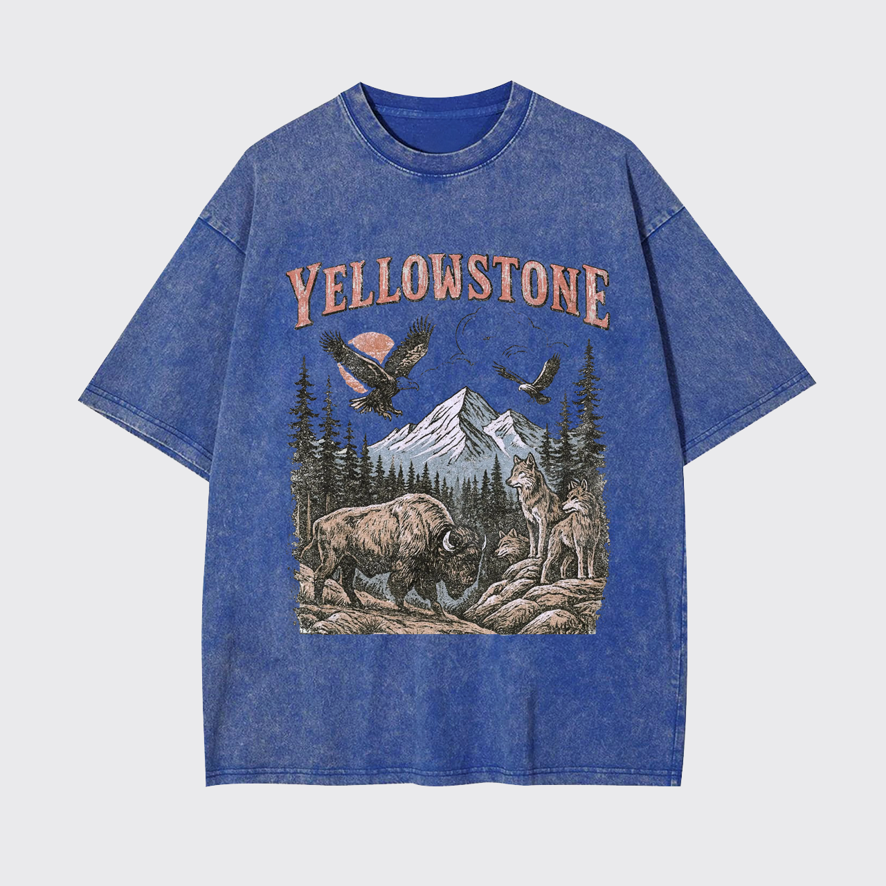 Yellowstone National Park Vintage 90s Garment-dye Tees