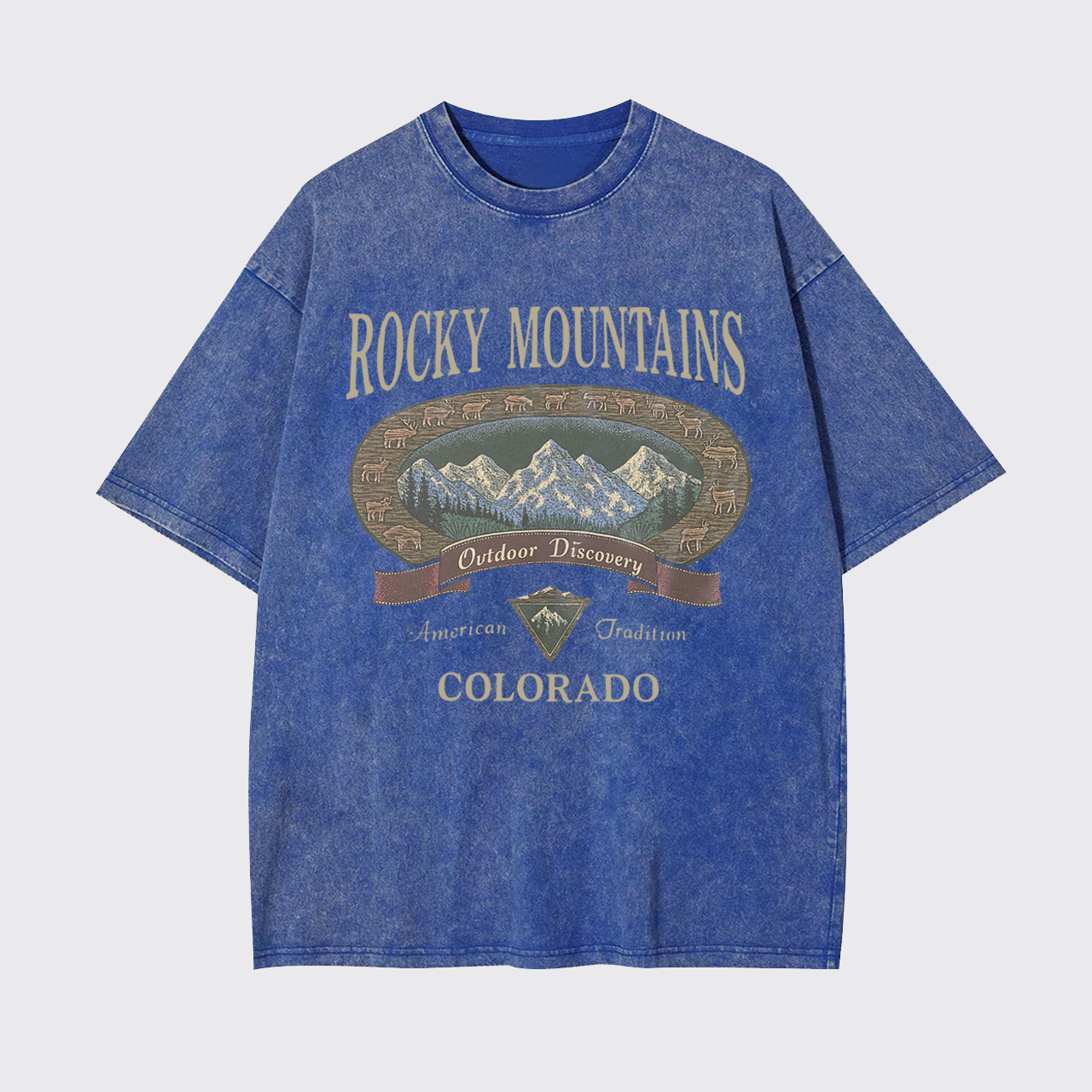 Vintage Rocky Mountains Garment-dye Tees