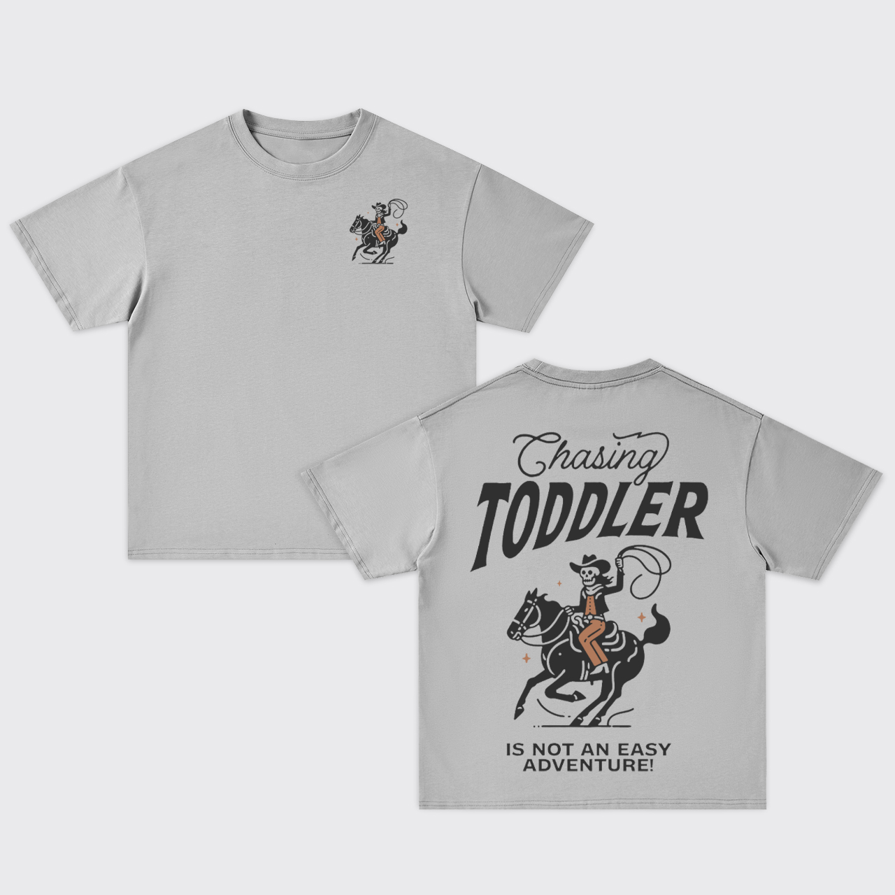 Chasing Toddler Is Not An Easy Adventure Oversize T-Shirts