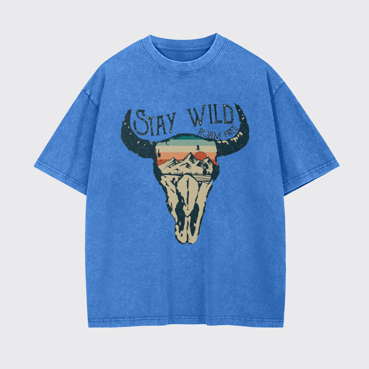 Stay Wild Roam Free Vintage Country Garment-dye Tees