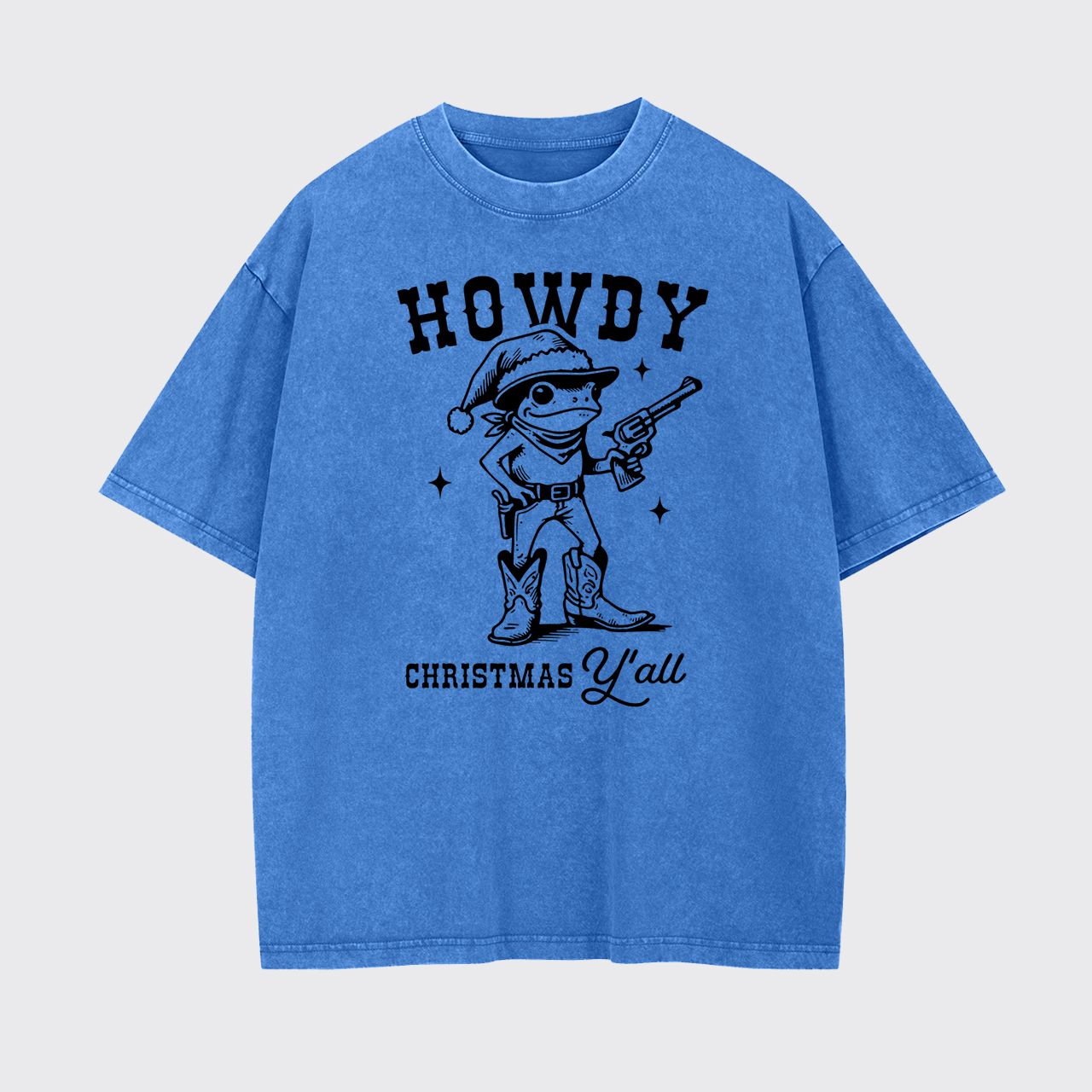 Howdy Christmas Y'all Garment-dye Tees