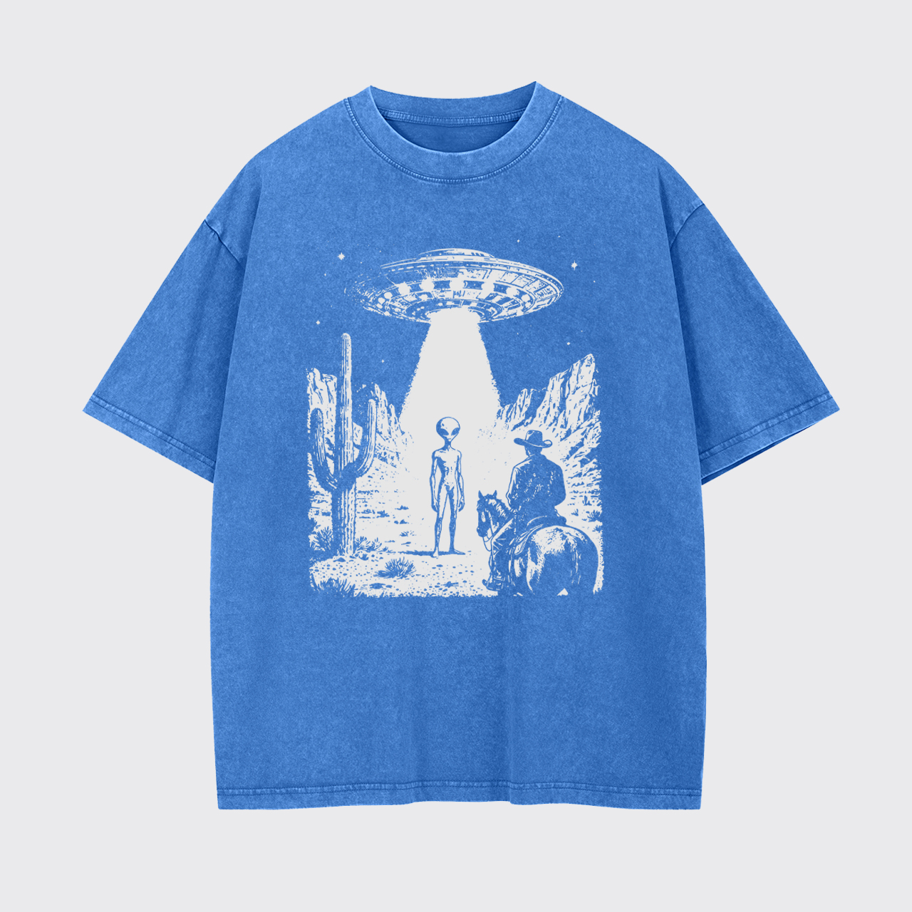 Alien Cowboy UFO Garment-dye Tees