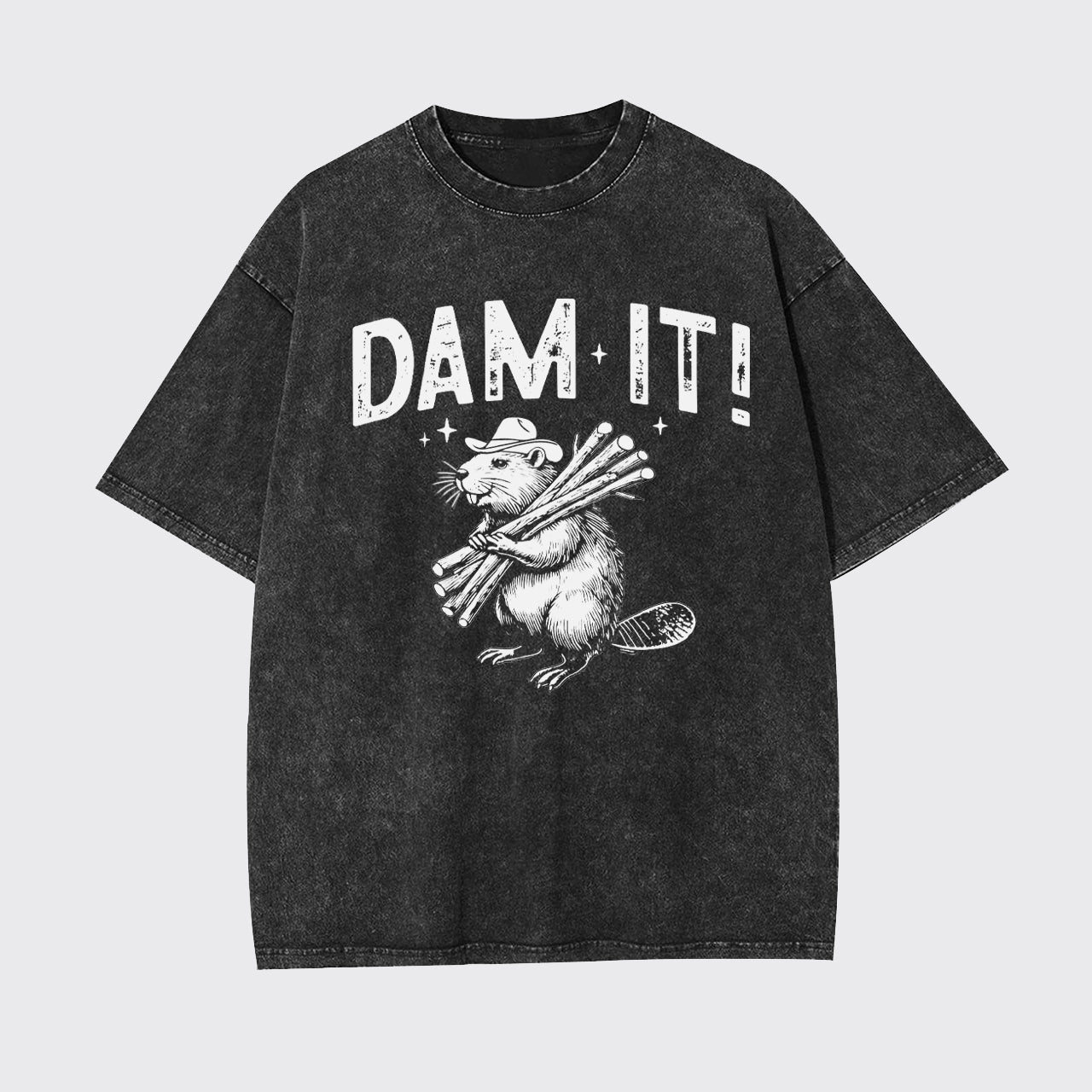 Funny Beaver,Dam It Garment-dye Tees