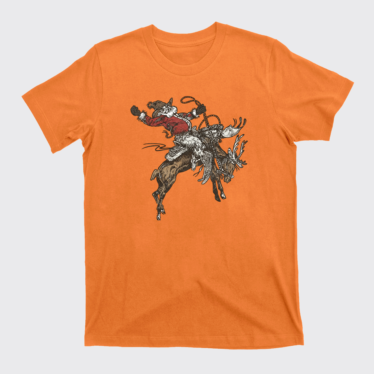 Cowboy Santa Jingle Horse Reindeer T-Shirts