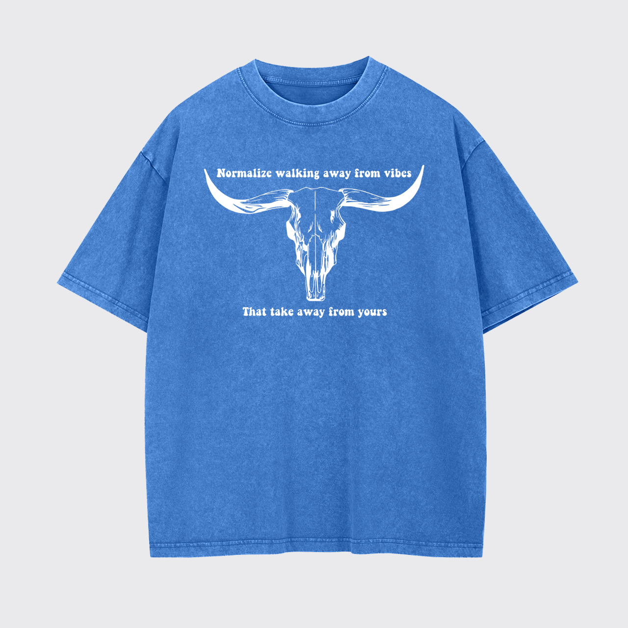 Vintage Bull Skull Garment-dye Tees