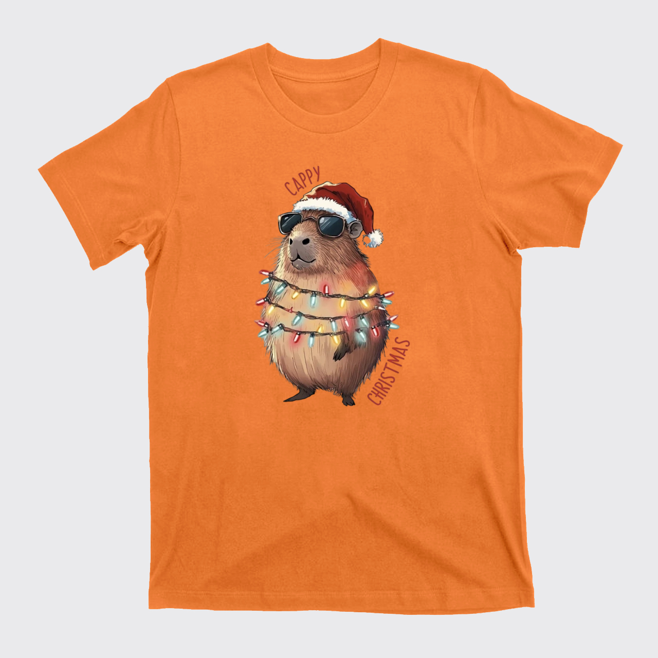 Cappy Christmas Lights T-Shirts