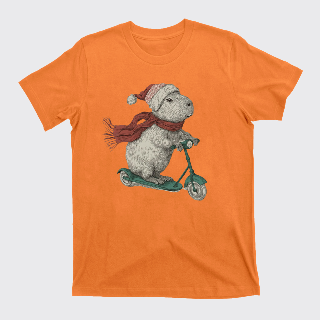 Christmas Capybara Funny Holiday T-Shirts