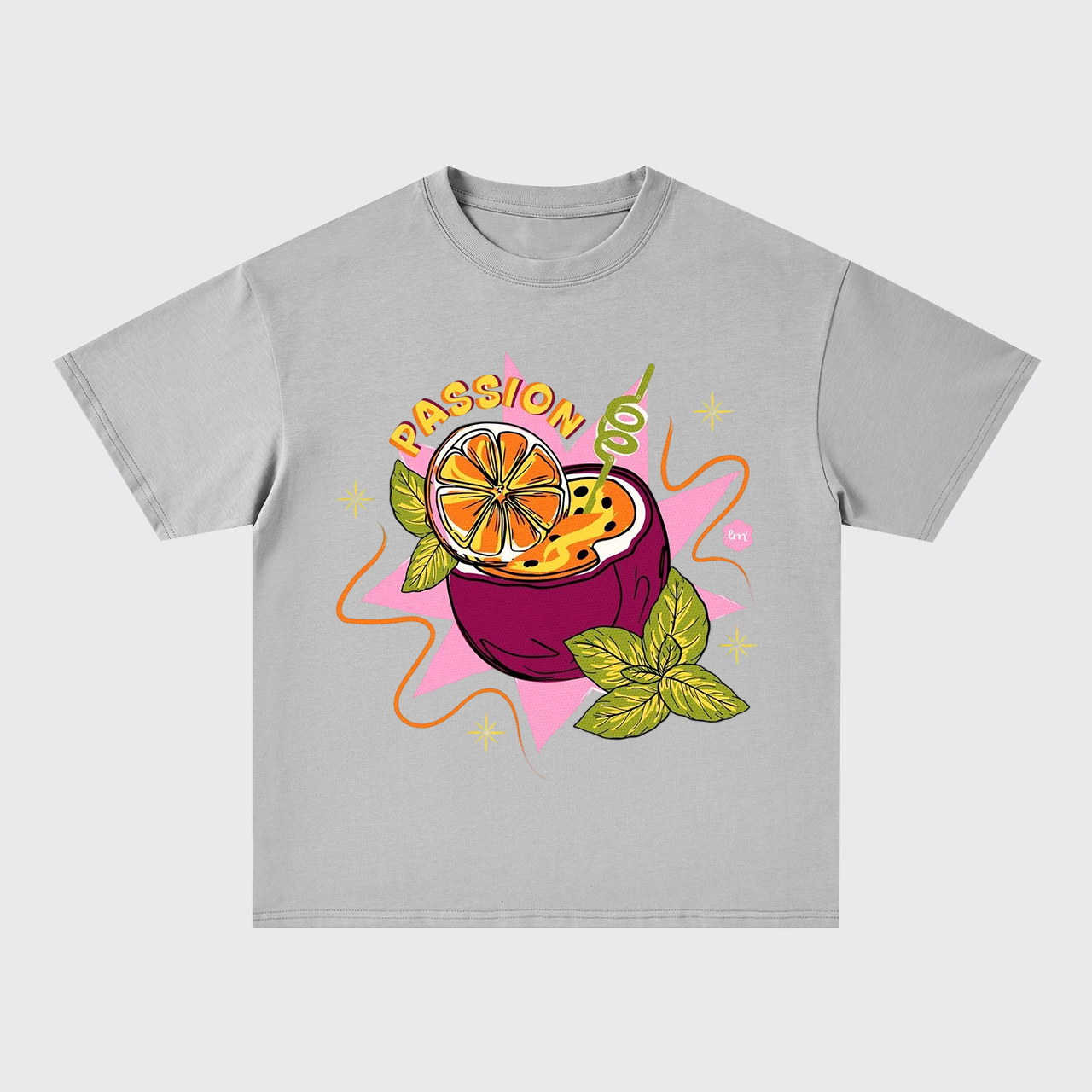 Vibrant Passion Fruit Oversize T-Shirts