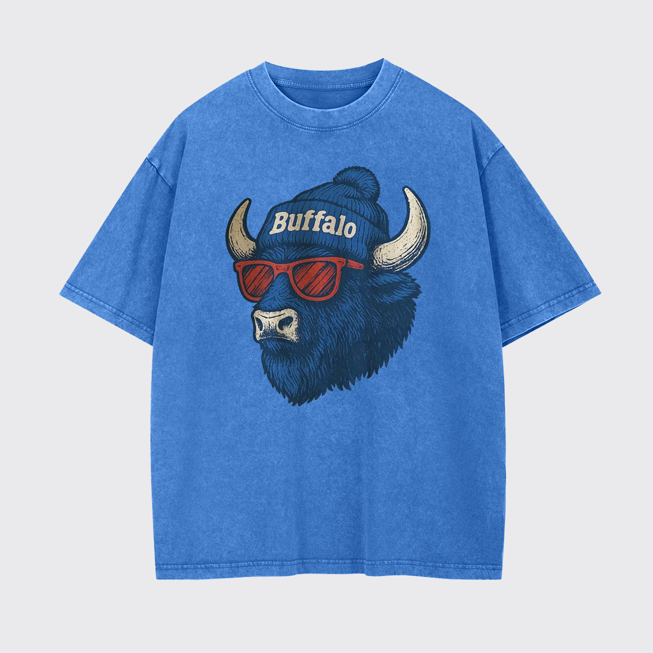 Mascot Style Football Garment-dye Tees