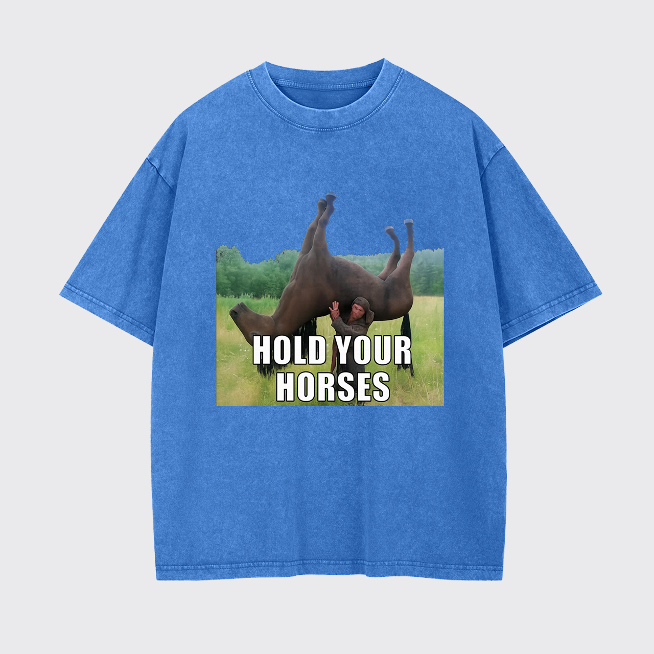 Hold Your Horses Humor Garment-dye Tees