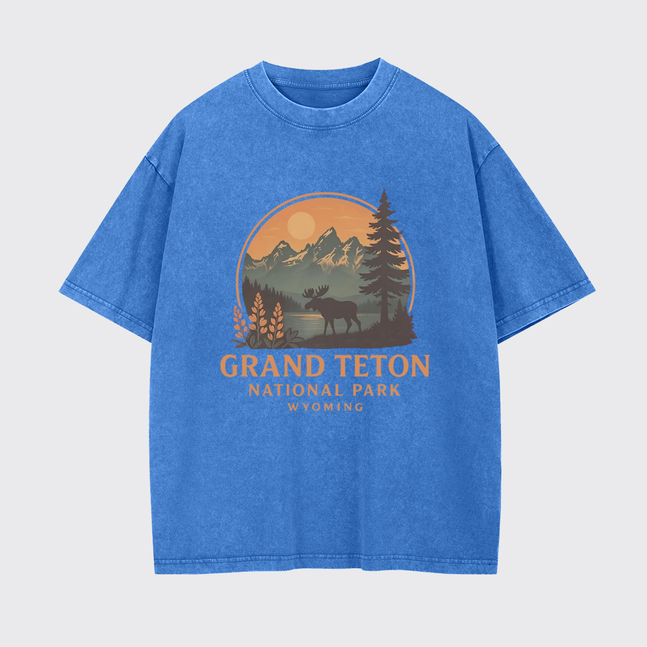 Retro Gand Teton National Park Garment-dye Tees