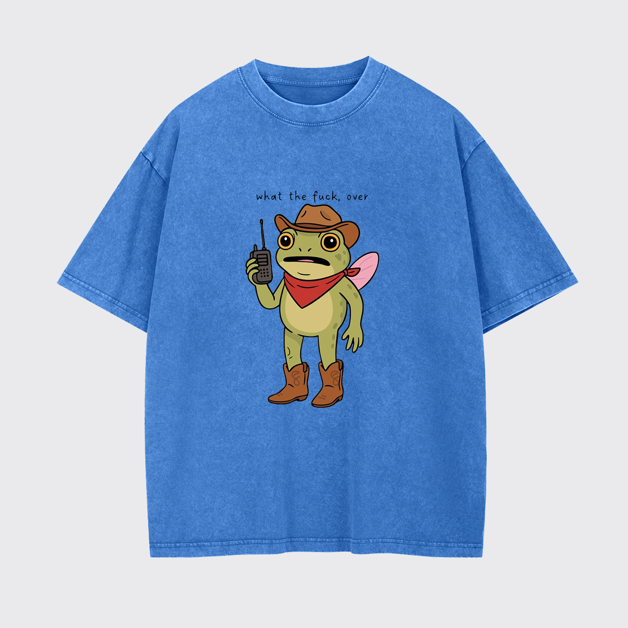 Cowgirl Frog Humor Garment-dye Tees