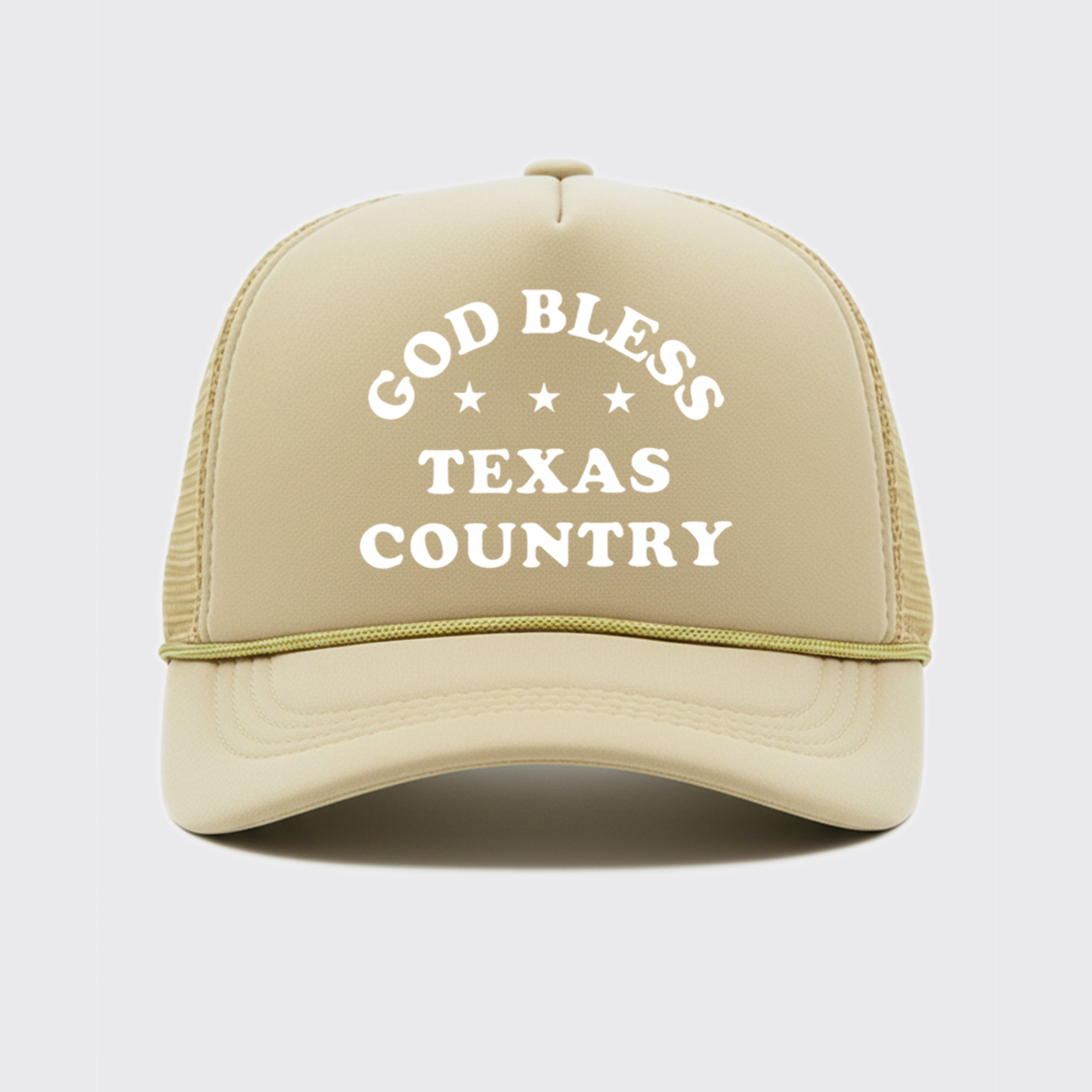 God Bless Texas Country Trucker Hat