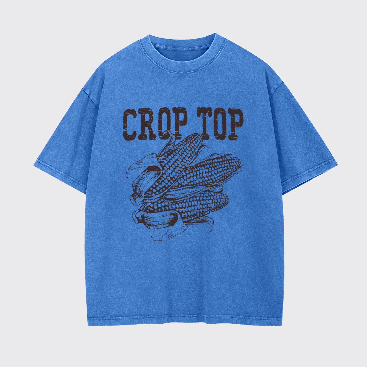 Crop Top Corn Garment-dye Tees