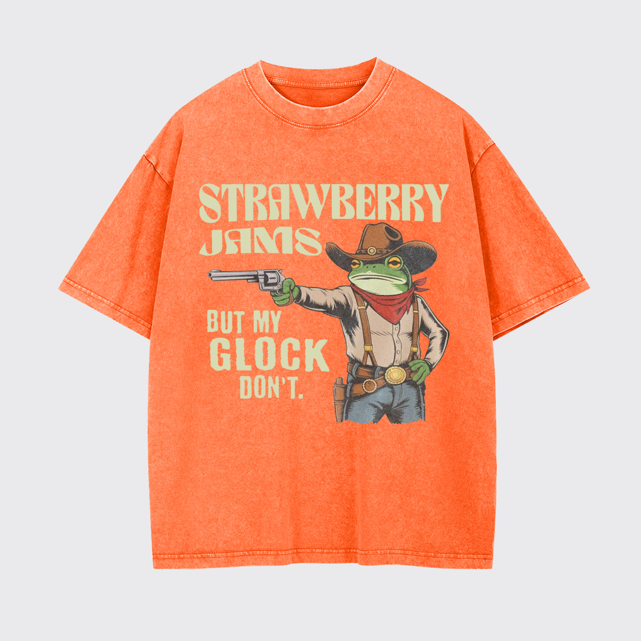 Strawberry Jams But My Glock Don't Garment-dye Tees