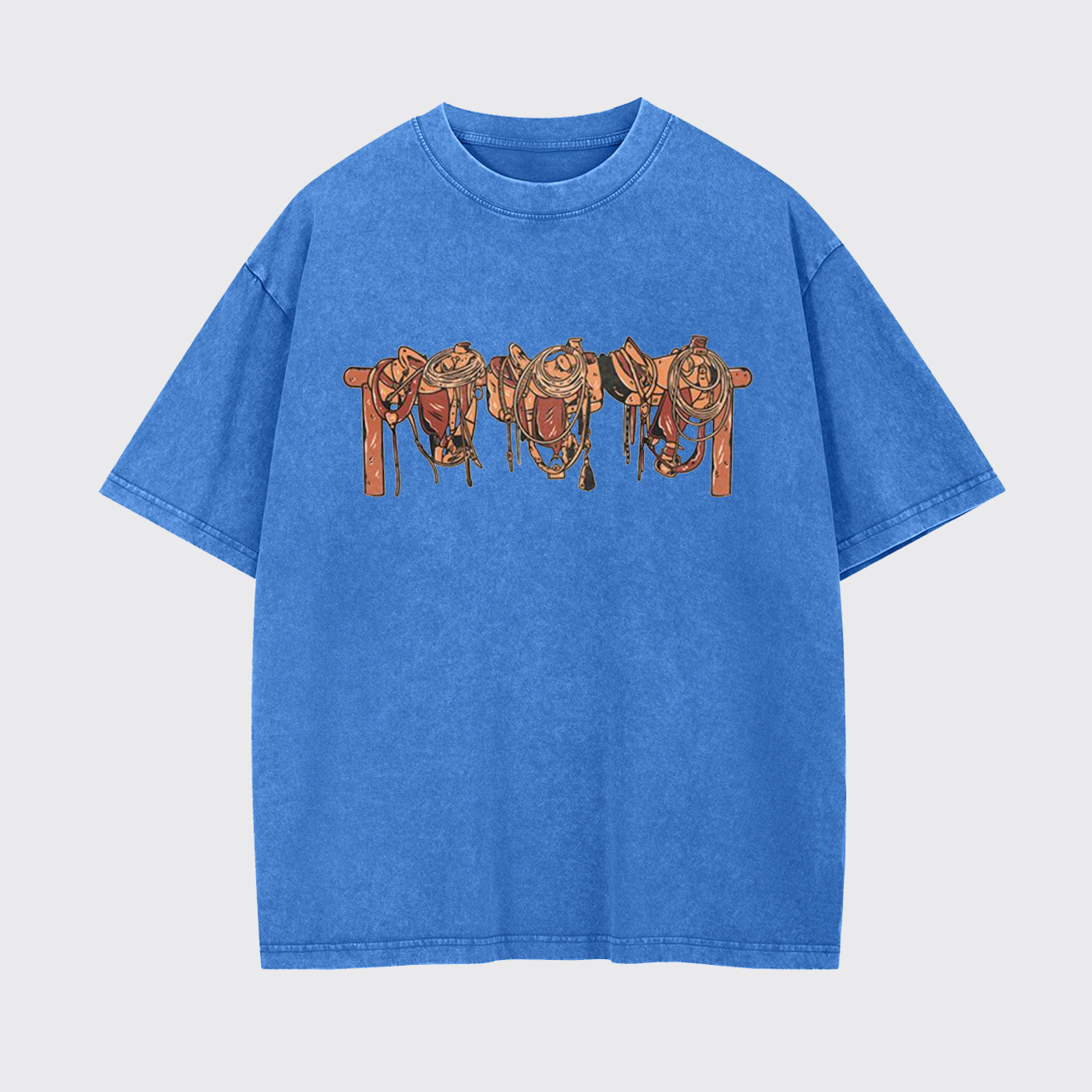 Cowboy Saddle Up Garment-dye Tees