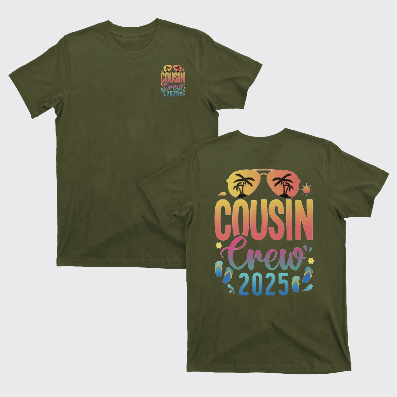 Cousin Crew 2025 Family Summer Vacation T-Shirts