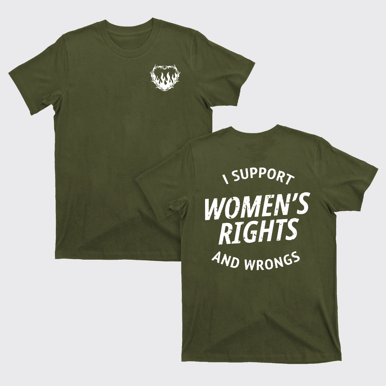 I Support Women's Rights And Wrongs T-Shirts