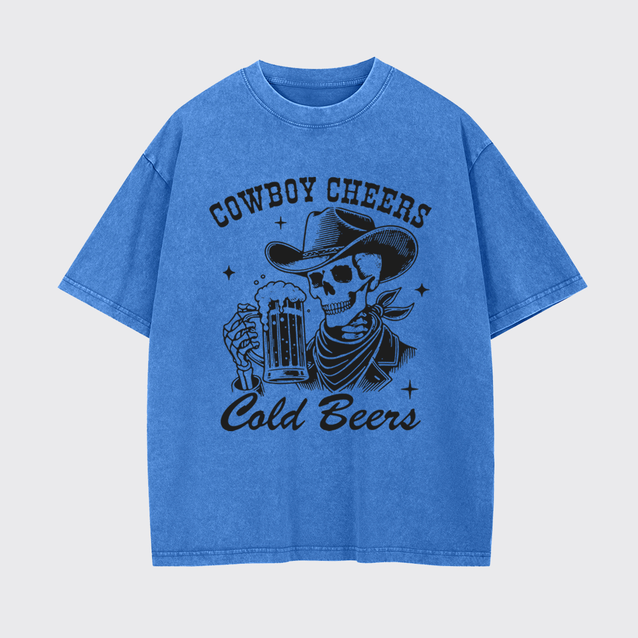 Cowboy Cheers Cold Beers Garment-dye Tees